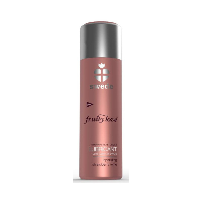 Swede Lubrifiant Aromatisé FRUITY LOVE Vin de fraise pétillant 50 ml